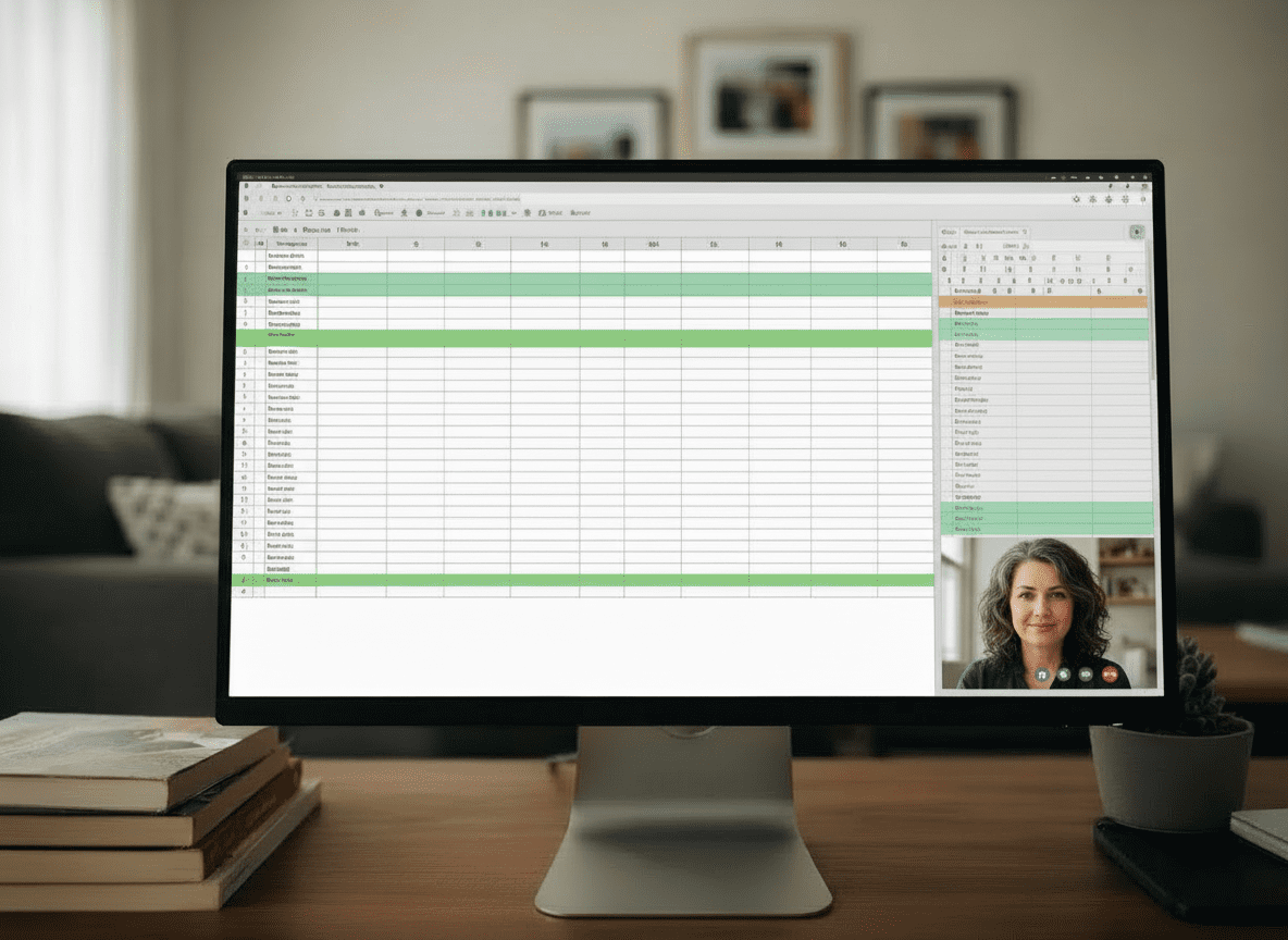 Formation Excel en visio (partage d’écran)